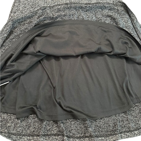 Loft Black Gray Long Sleeve Front Twist Midi Flowy Dress Size S - Picture 14 of 17